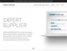 Tablet Screenshot of expertsupplier.com